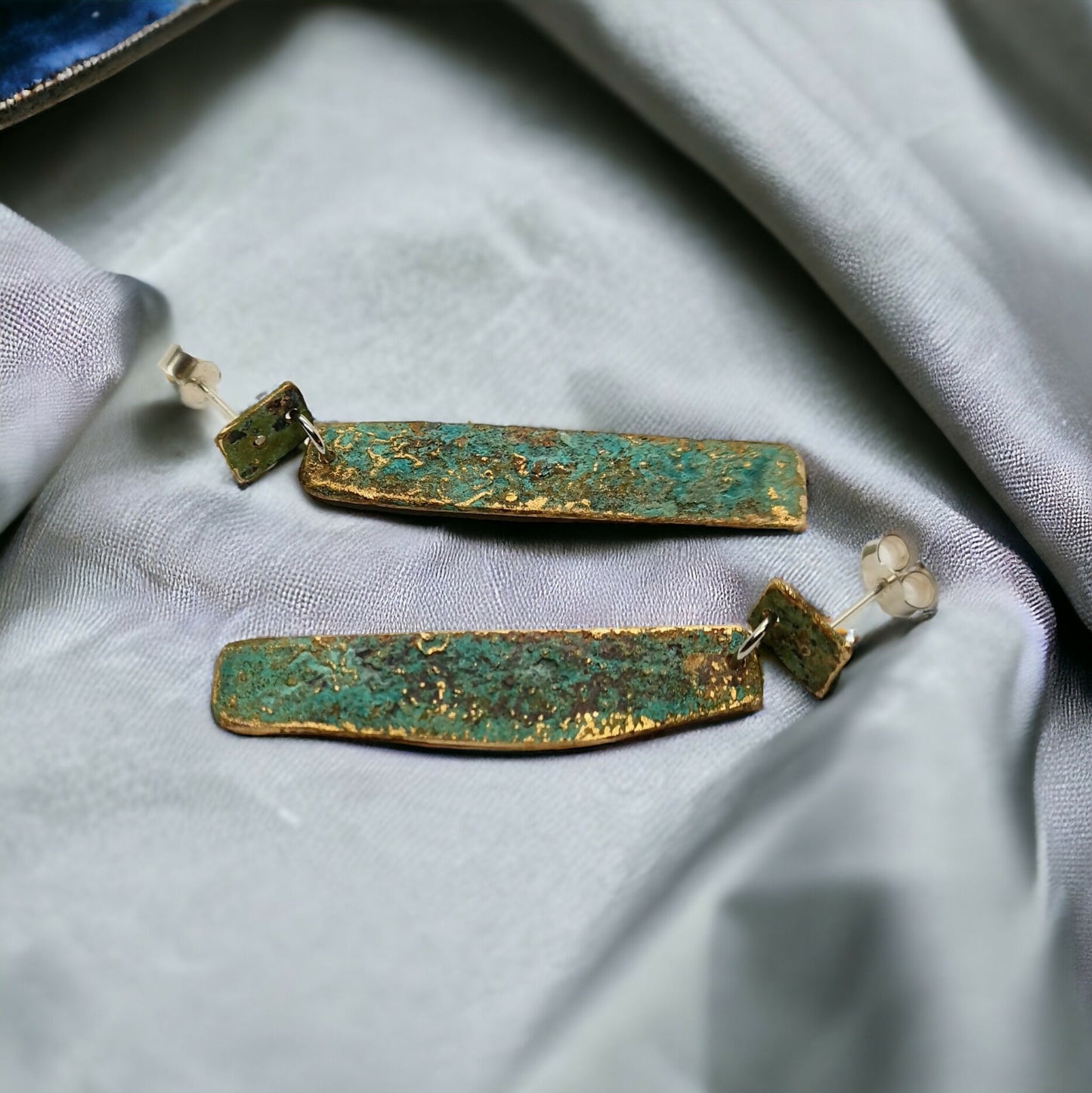 Drop earrings, Geometric Found-beneath