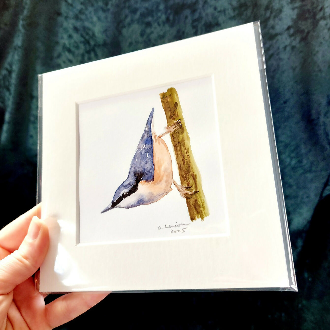 Original Watercolour_Nuthatch (6)