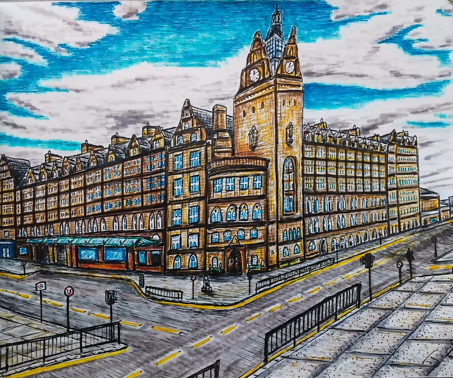 Framed Glasgow Central Station Print