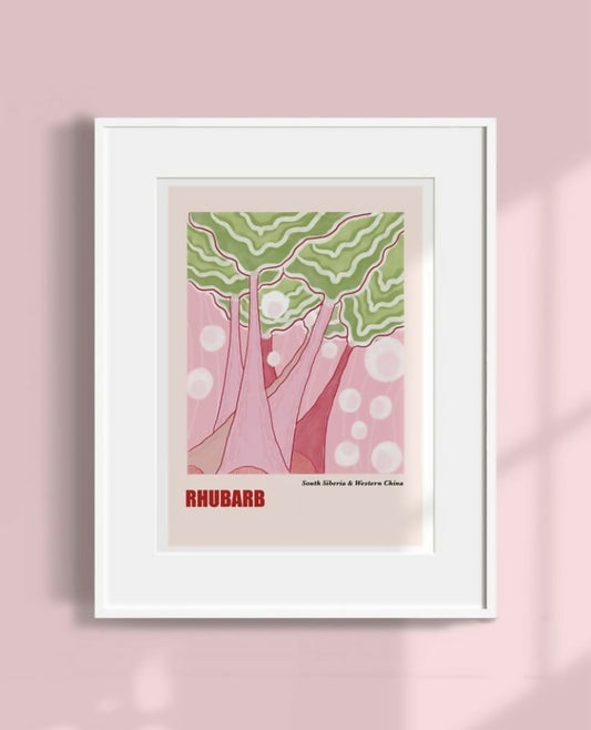 Rhubarb Art Print - Unframed