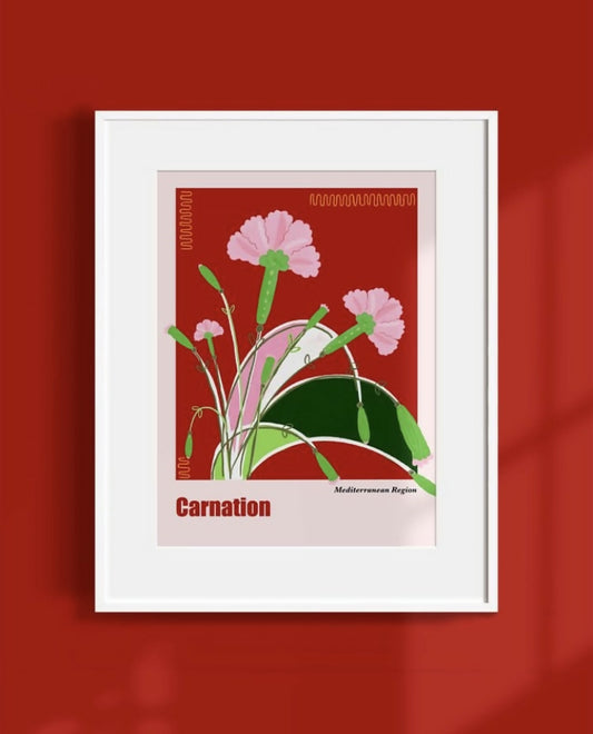Carnation Art Print - Unframed