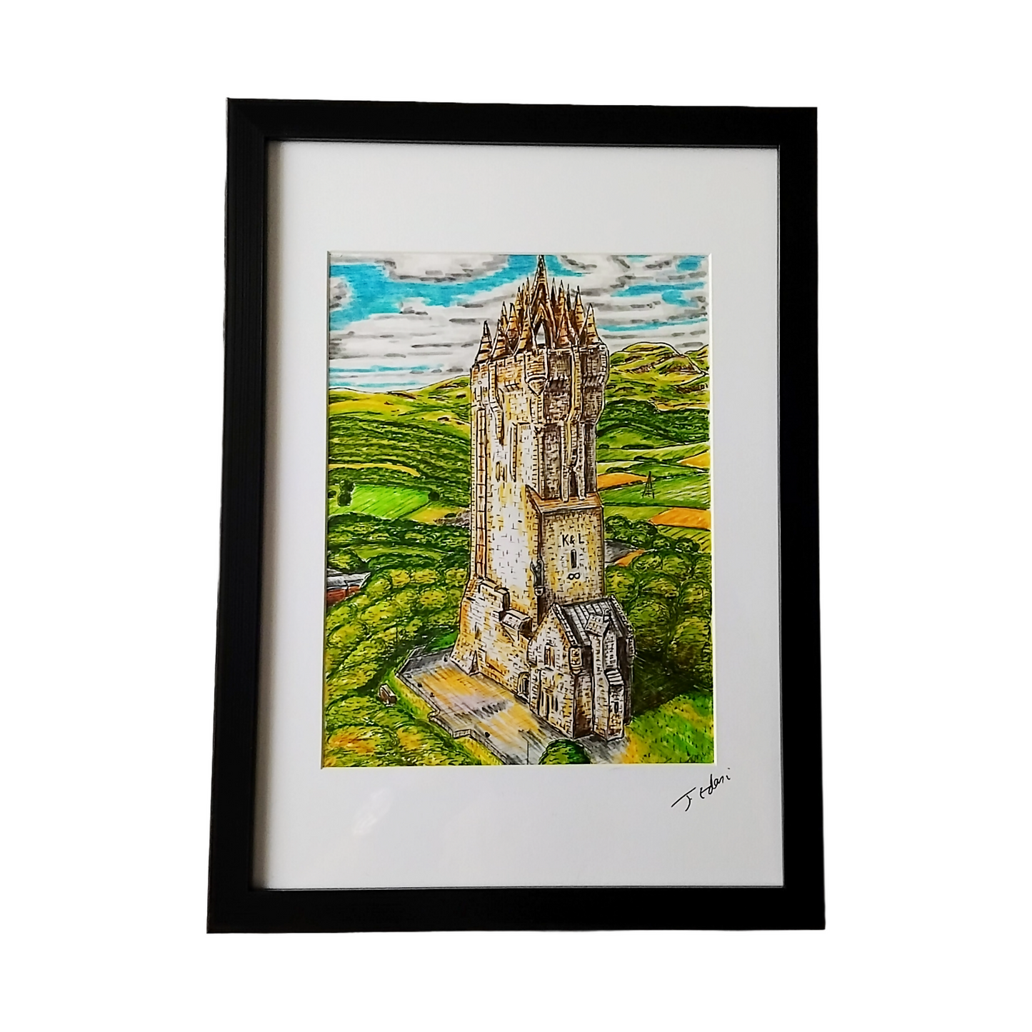 Framed Wallace Monument Print