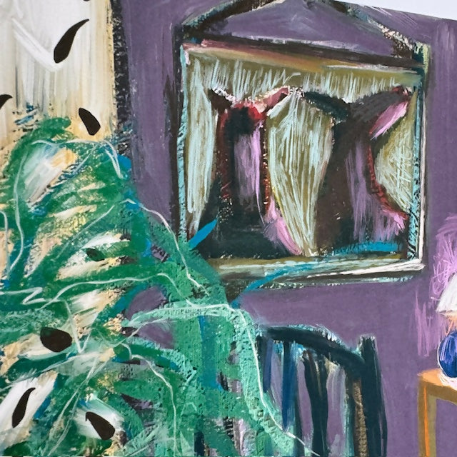 Still Life Art Print | Black Cat Red Collar | Beatrice Ajayi