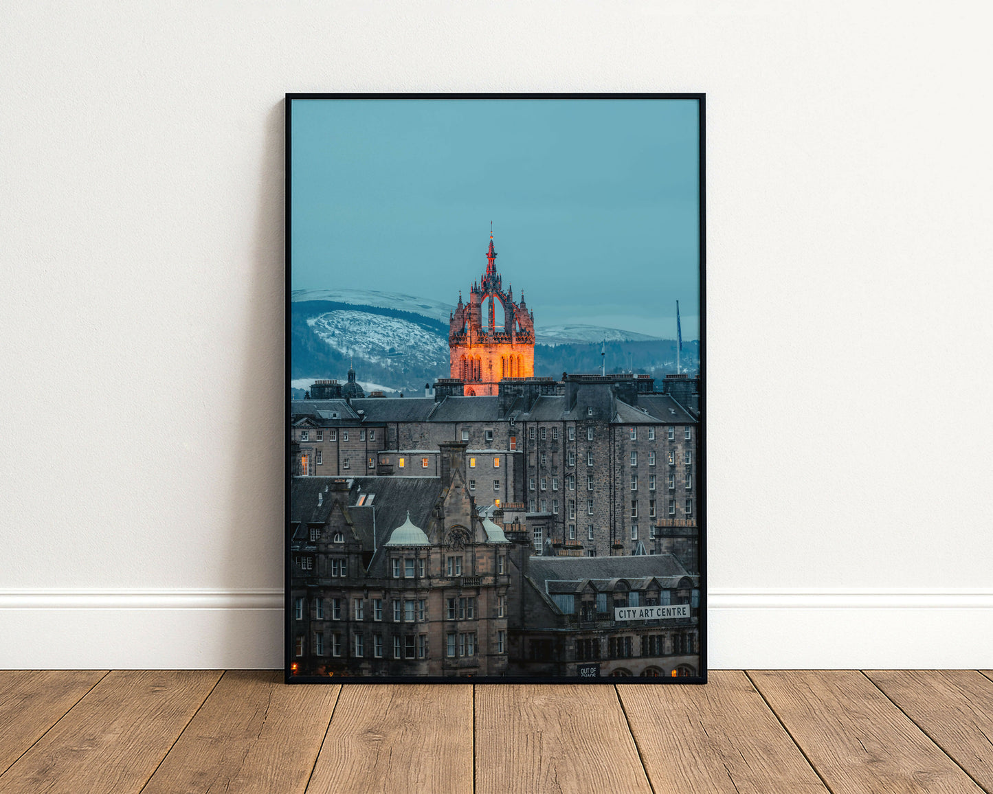 View of St Giles Cathedal from Calton Hill Edinburgh fine art print