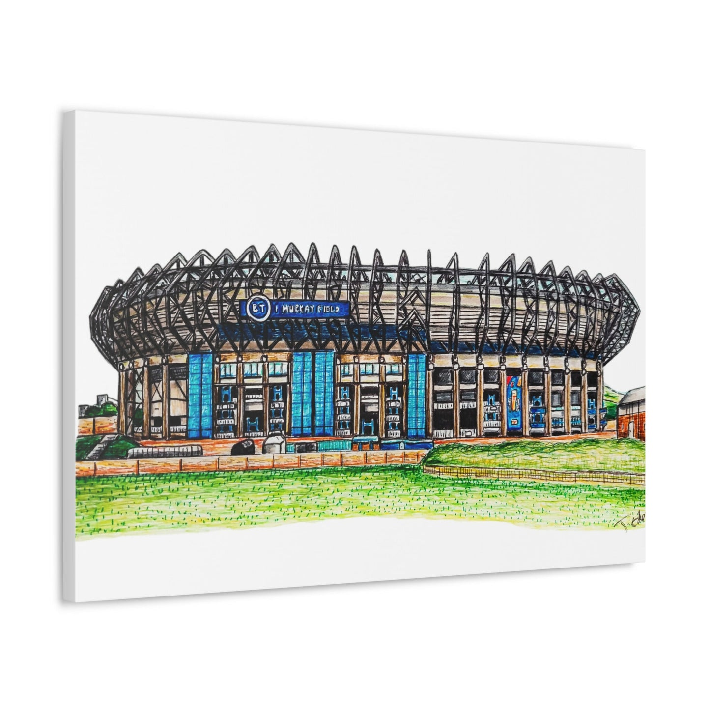 BT Murrayfield stadium, Canvas Print