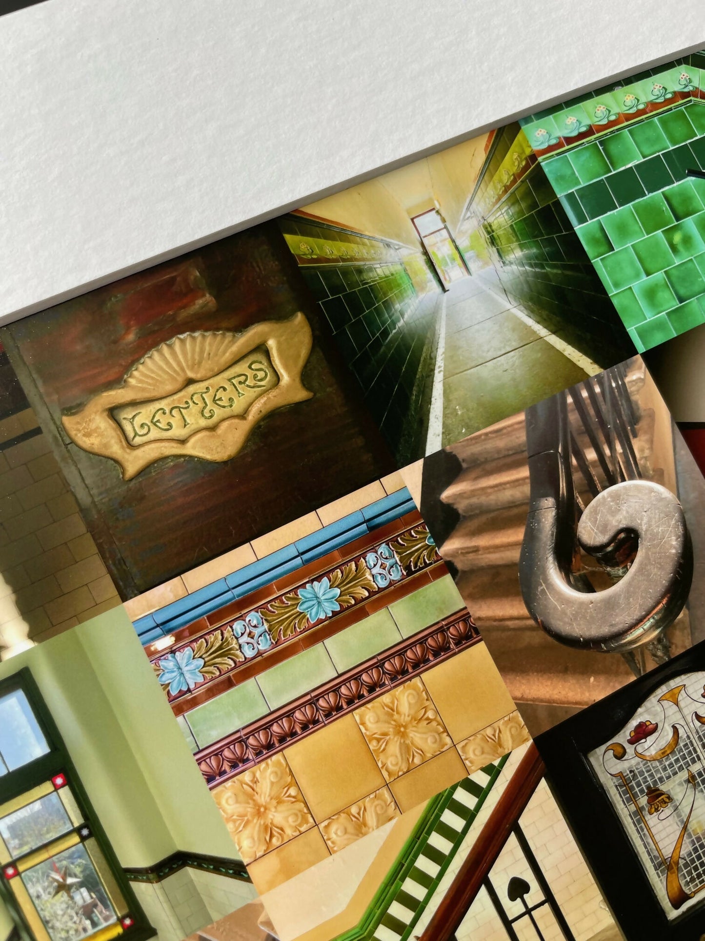 ‘Tenement’ Glasgow signed square print 30 x 30cm FREE DELIVERY