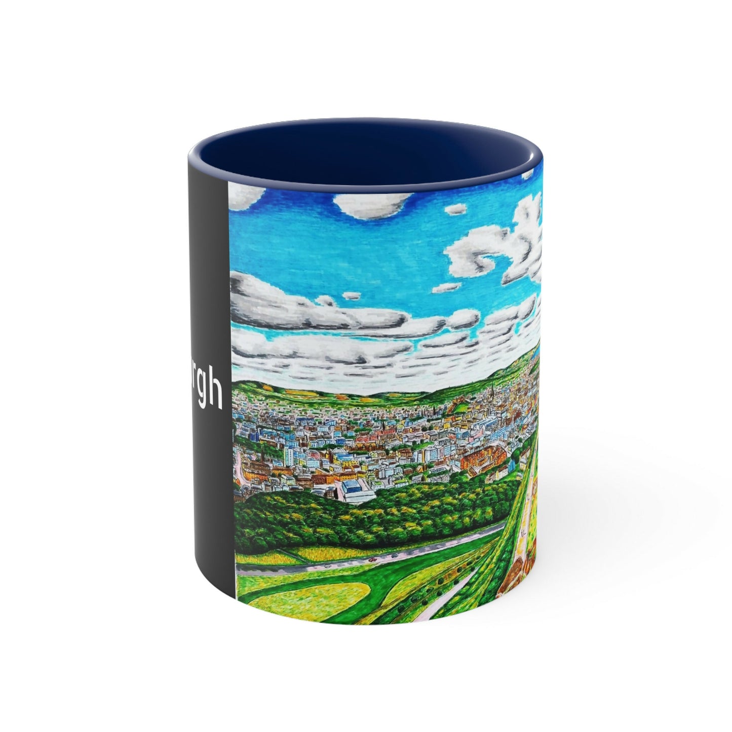 Ceramic 11oZ Mug Edinburgh Arthurs Seat Design