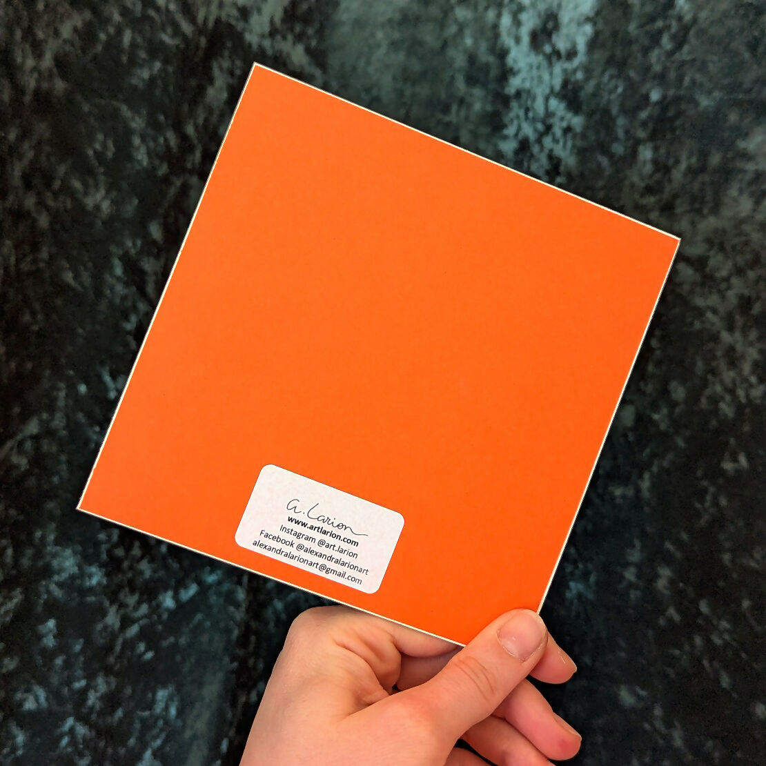 Fox Linocut Print Red (5)