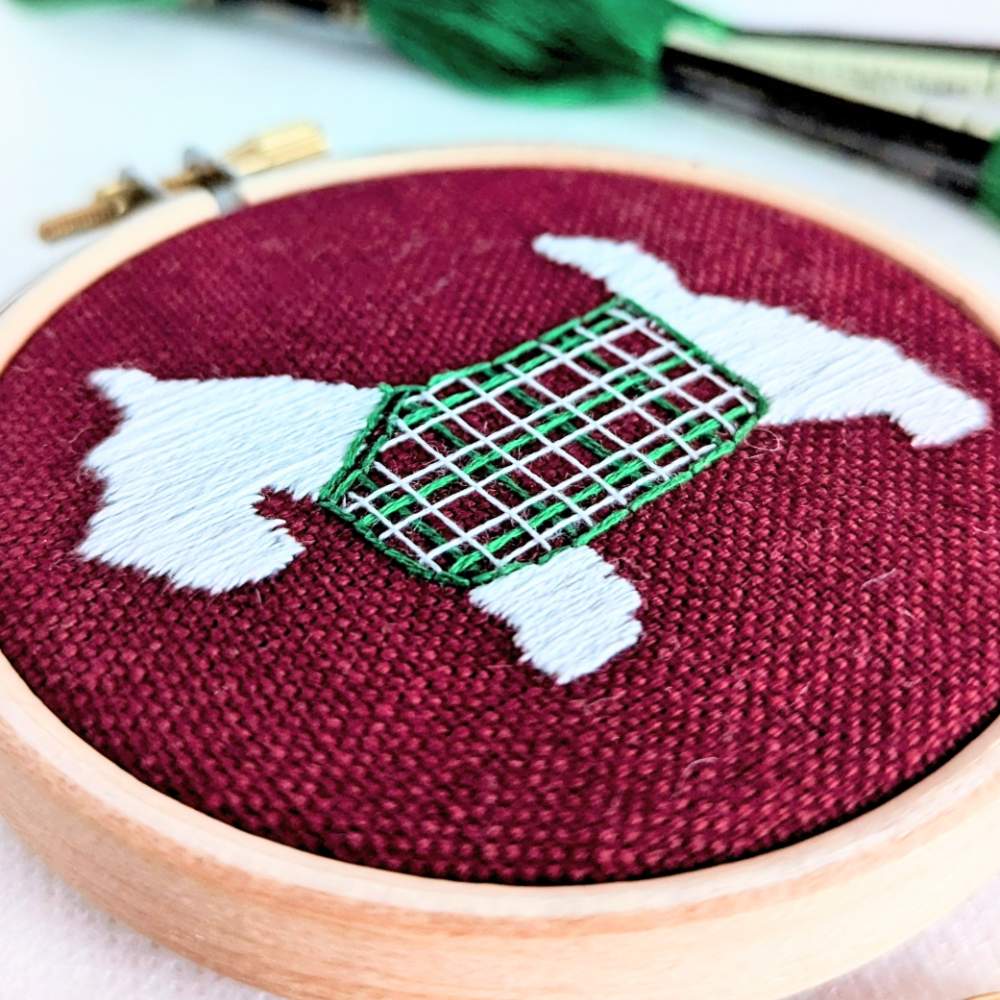 Scottie Dog Embroidery Kit