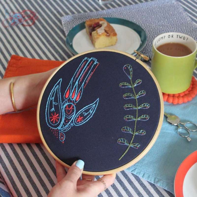 Swallow Embroidery Kit