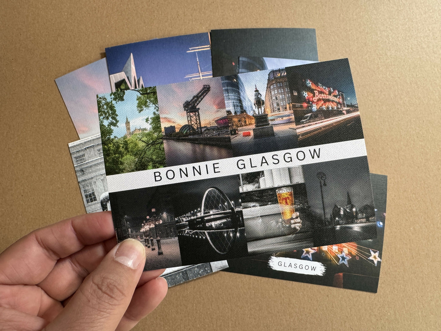 Set of 8 Glasgow Postcards – A6