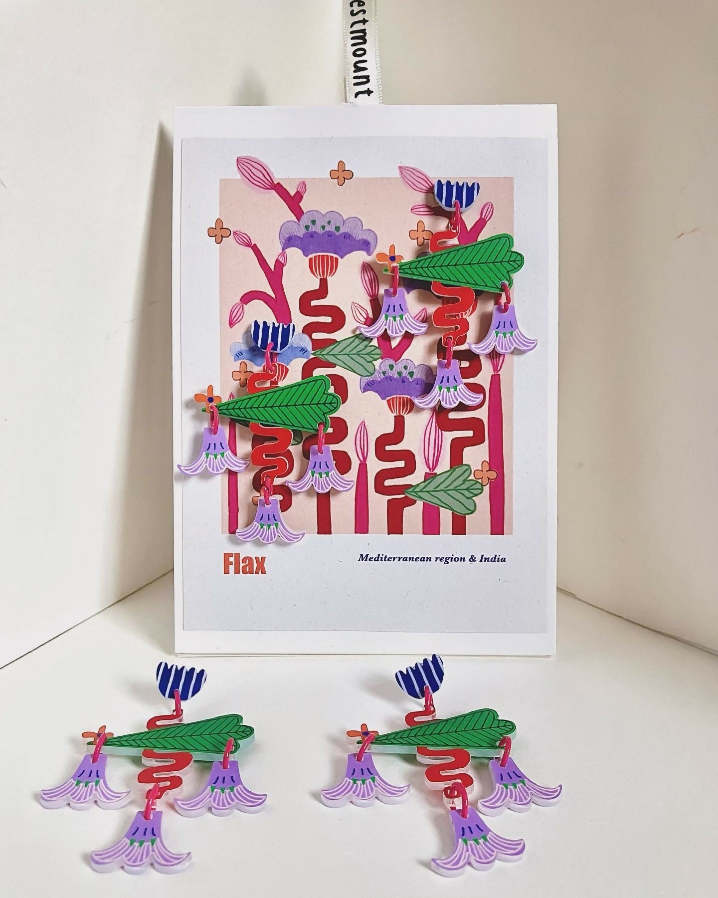 Flax Illustration Earrings