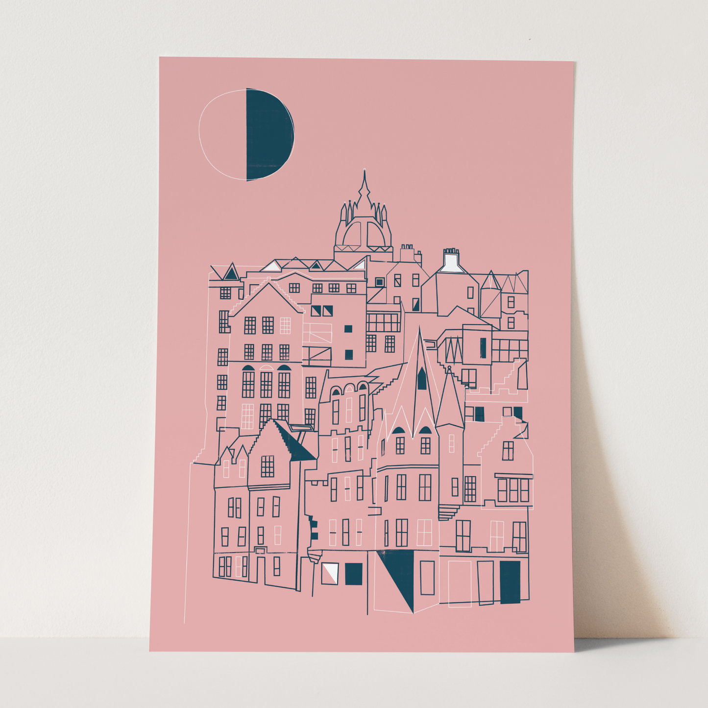 pink old town print