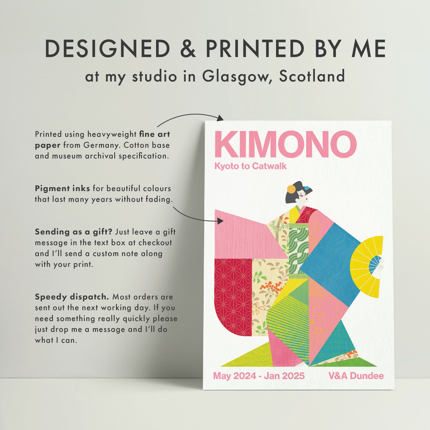 Kimono Poster for V&A Dundee Exhibition