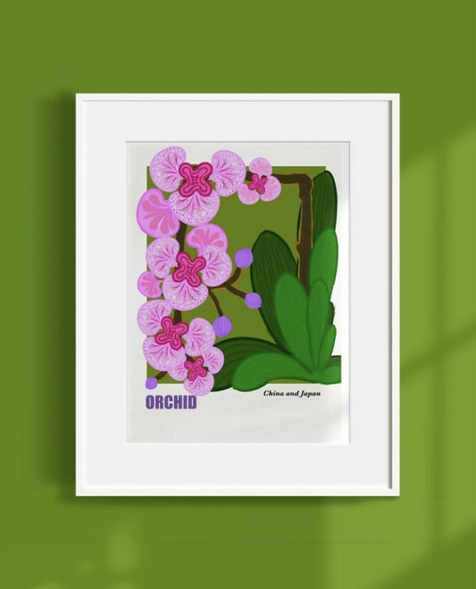 Orchid Art Print - Unframed