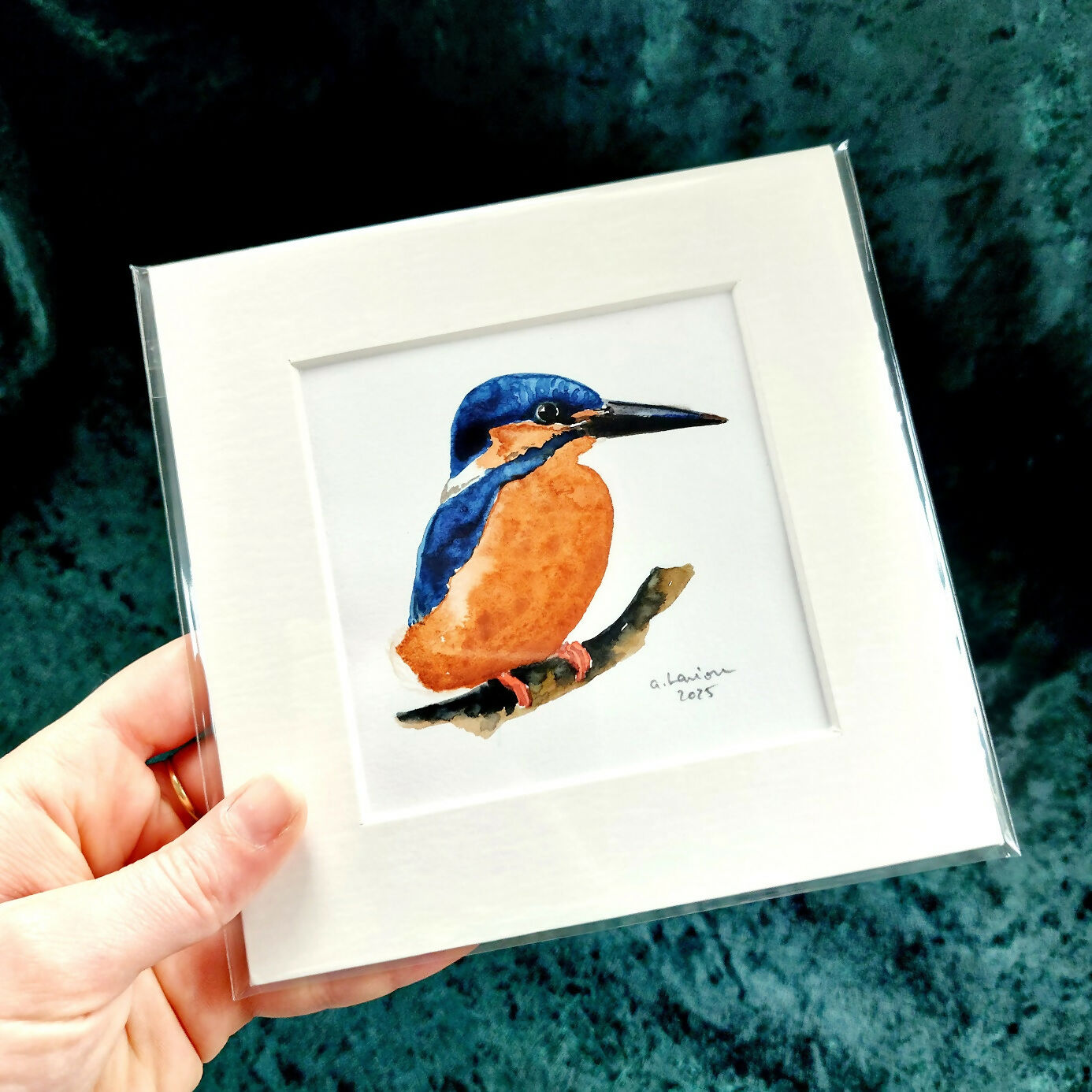 Original Watercolour_Kingfisher front (6)