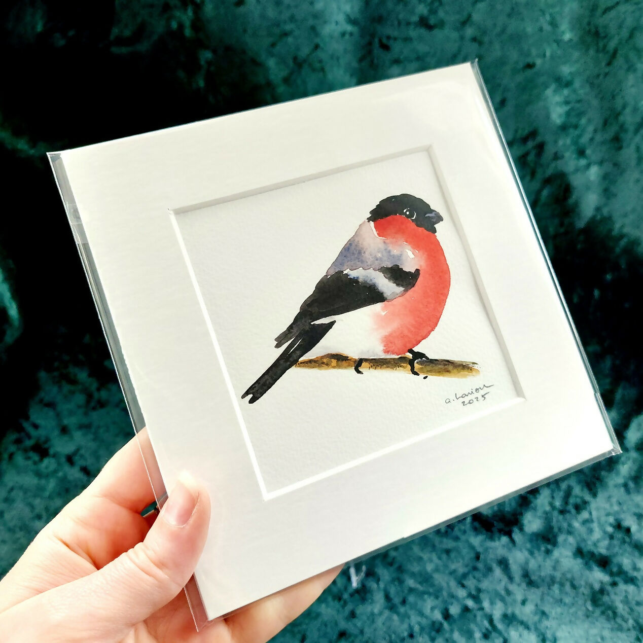 Original Watercolour_Bullfinch (6)