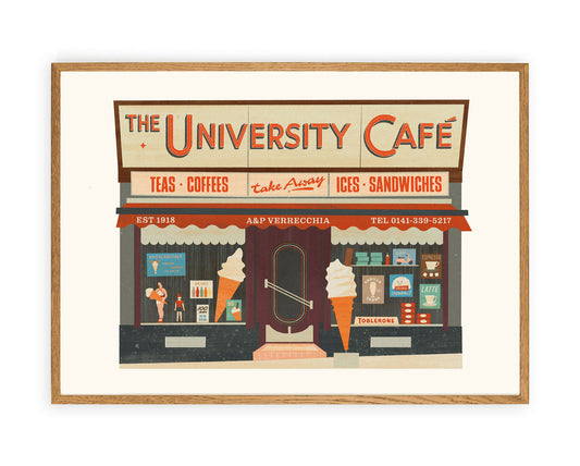 The University Cafe Art Print