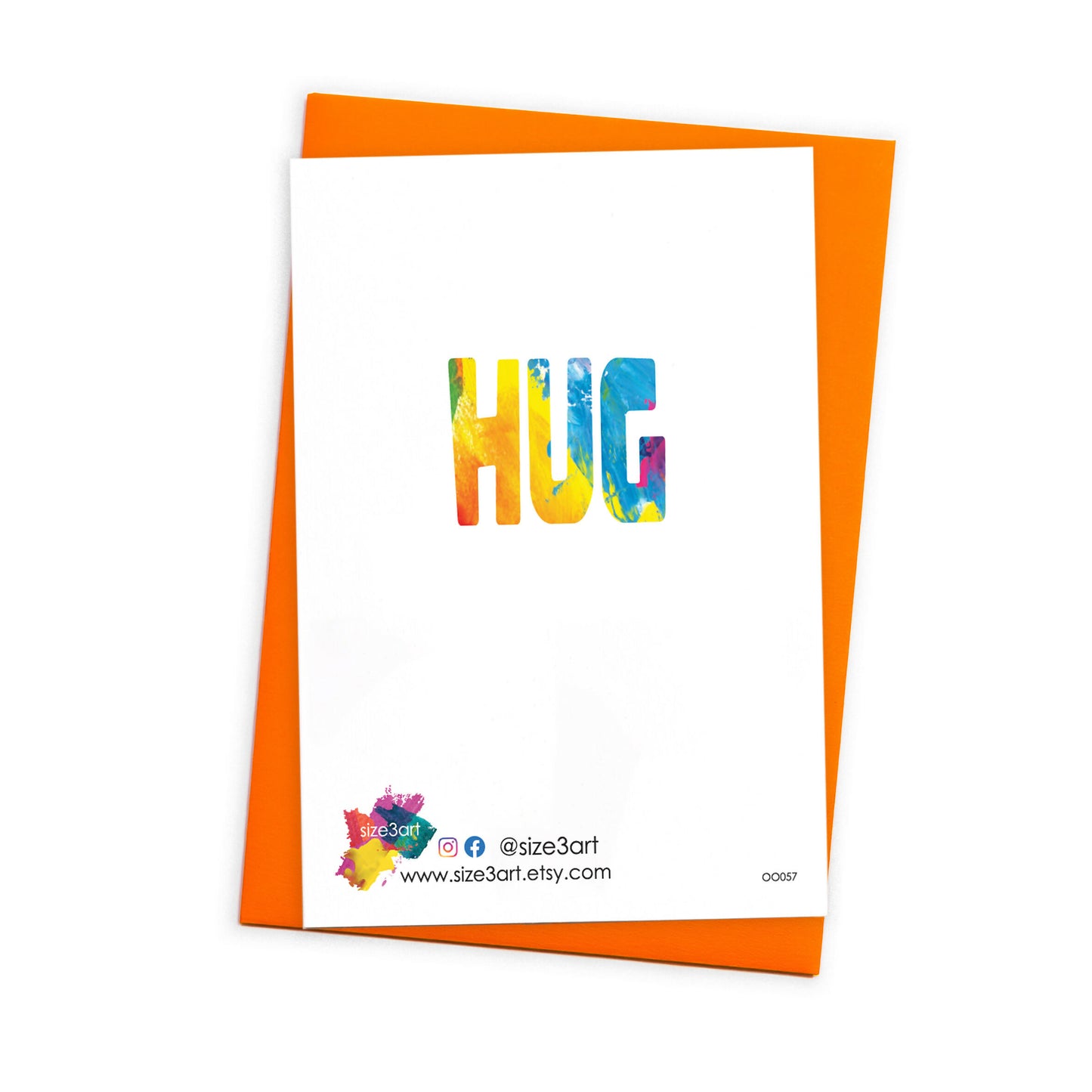 Big Hug Just For You | Thinking of You Card | Friend Card | Modern Sympathy Card