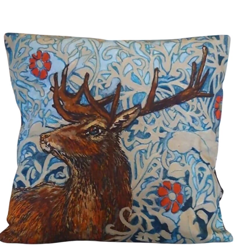 Stag Double Sided Cushion Cover