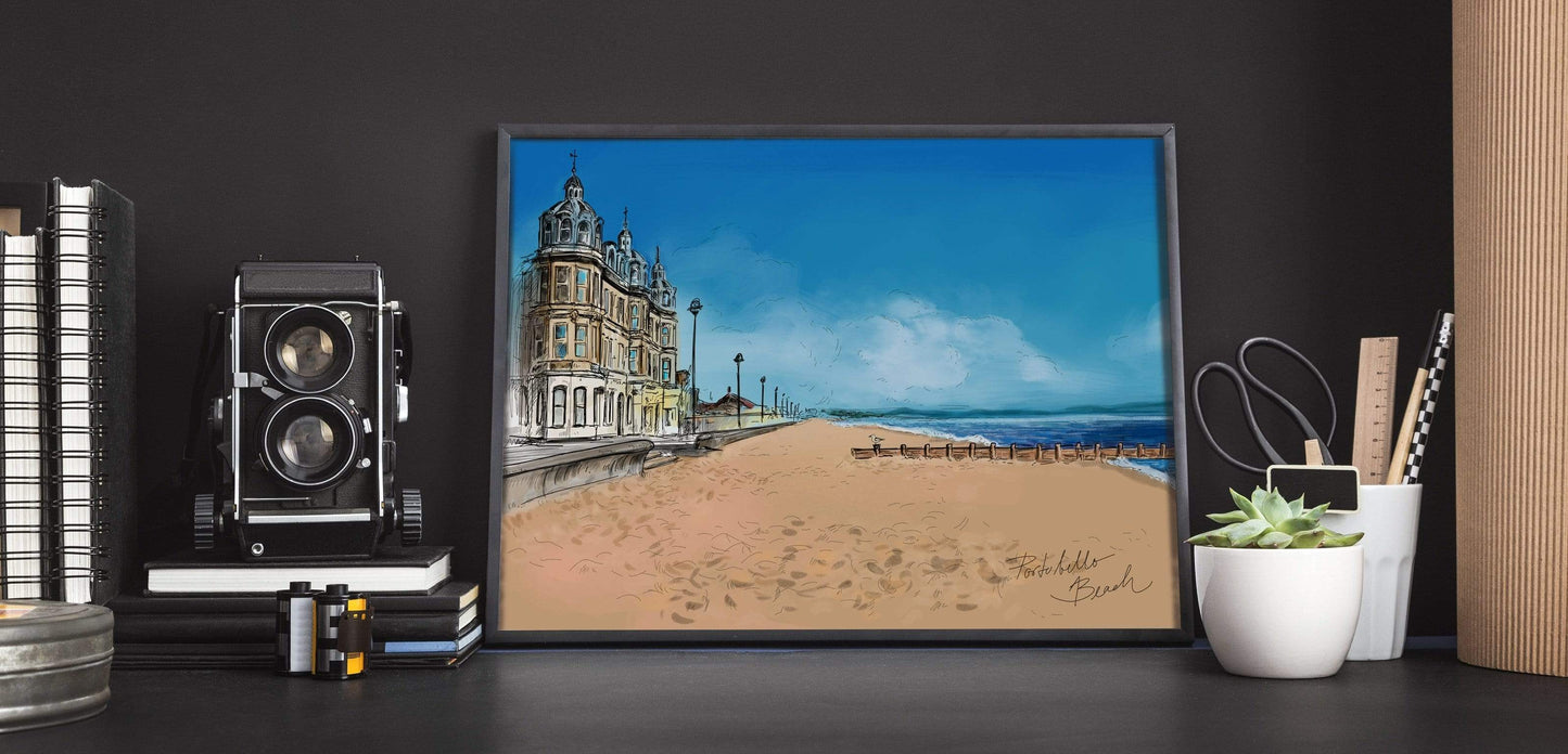 Portobello Beach Art Print