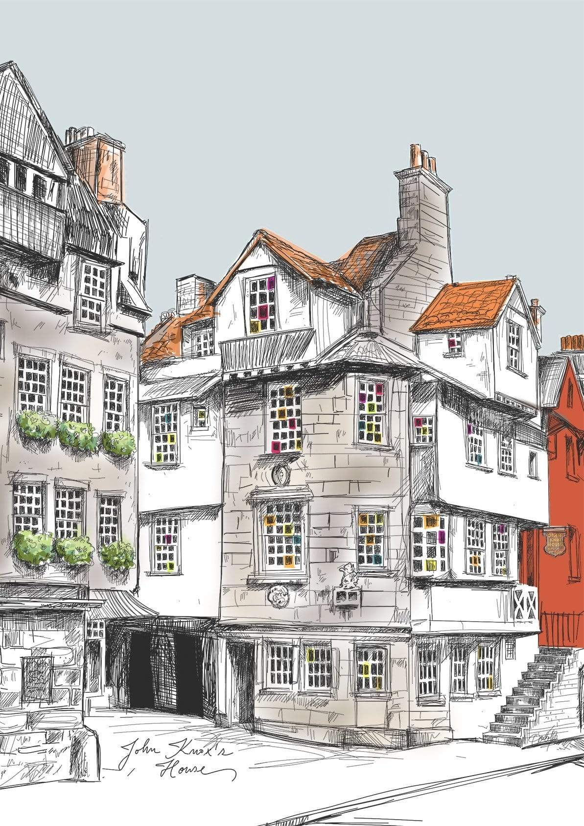 John Knox House Edinburgh Art Print