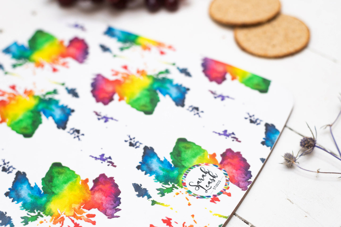 Scotland Watercolour Map Chopping Board