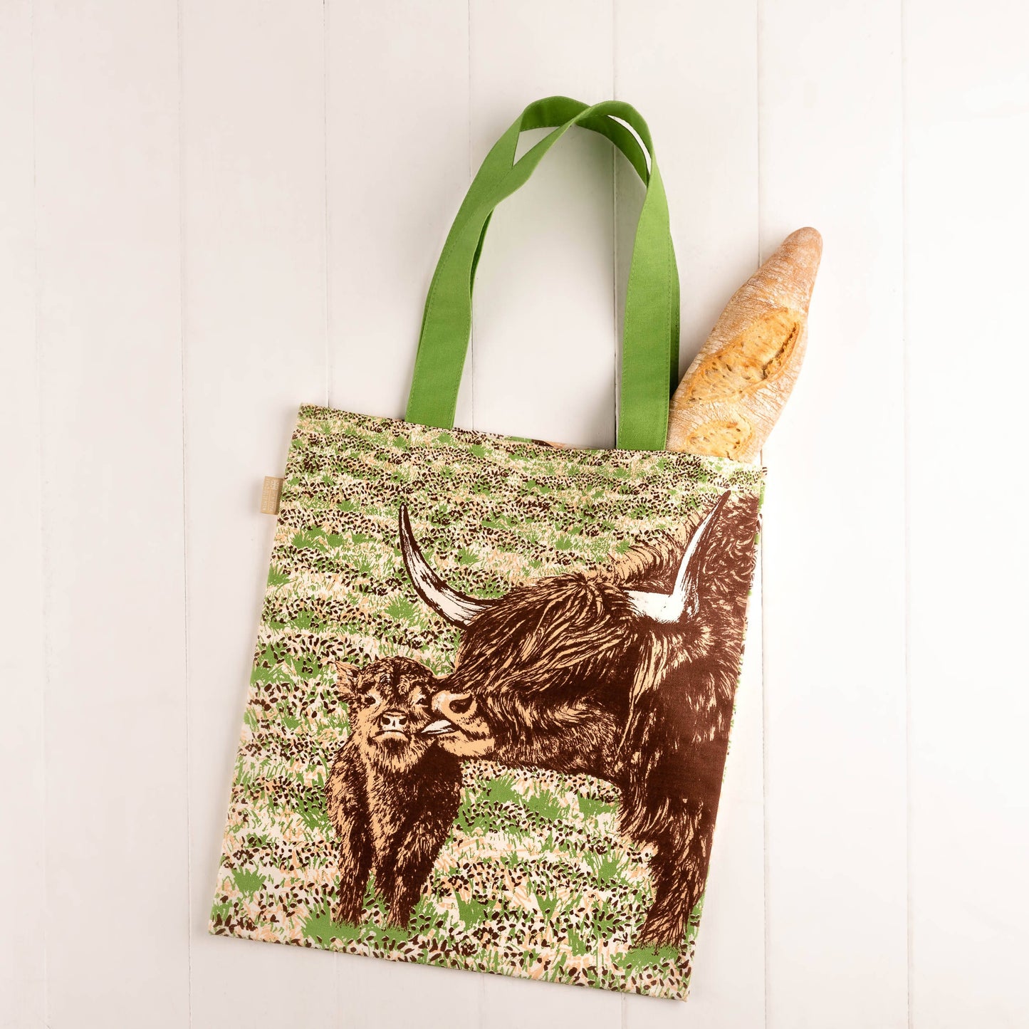 Highland Cow Love Shopper Tote Bag