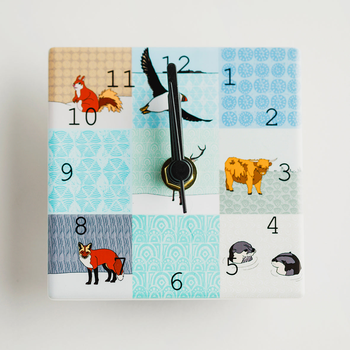 Mini Clocks - Scottish Animals