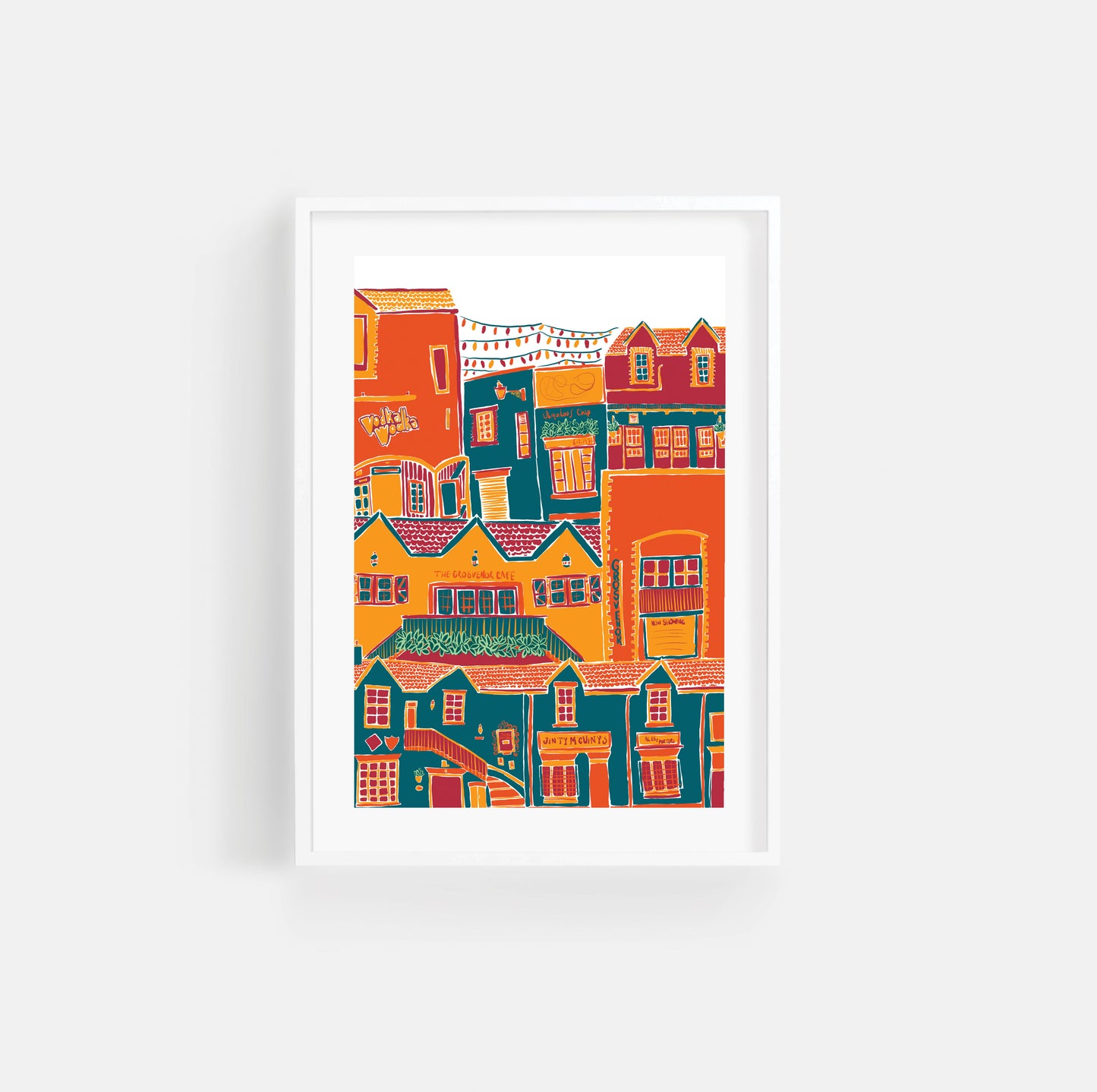 Print of Glasgow Ashton Lane