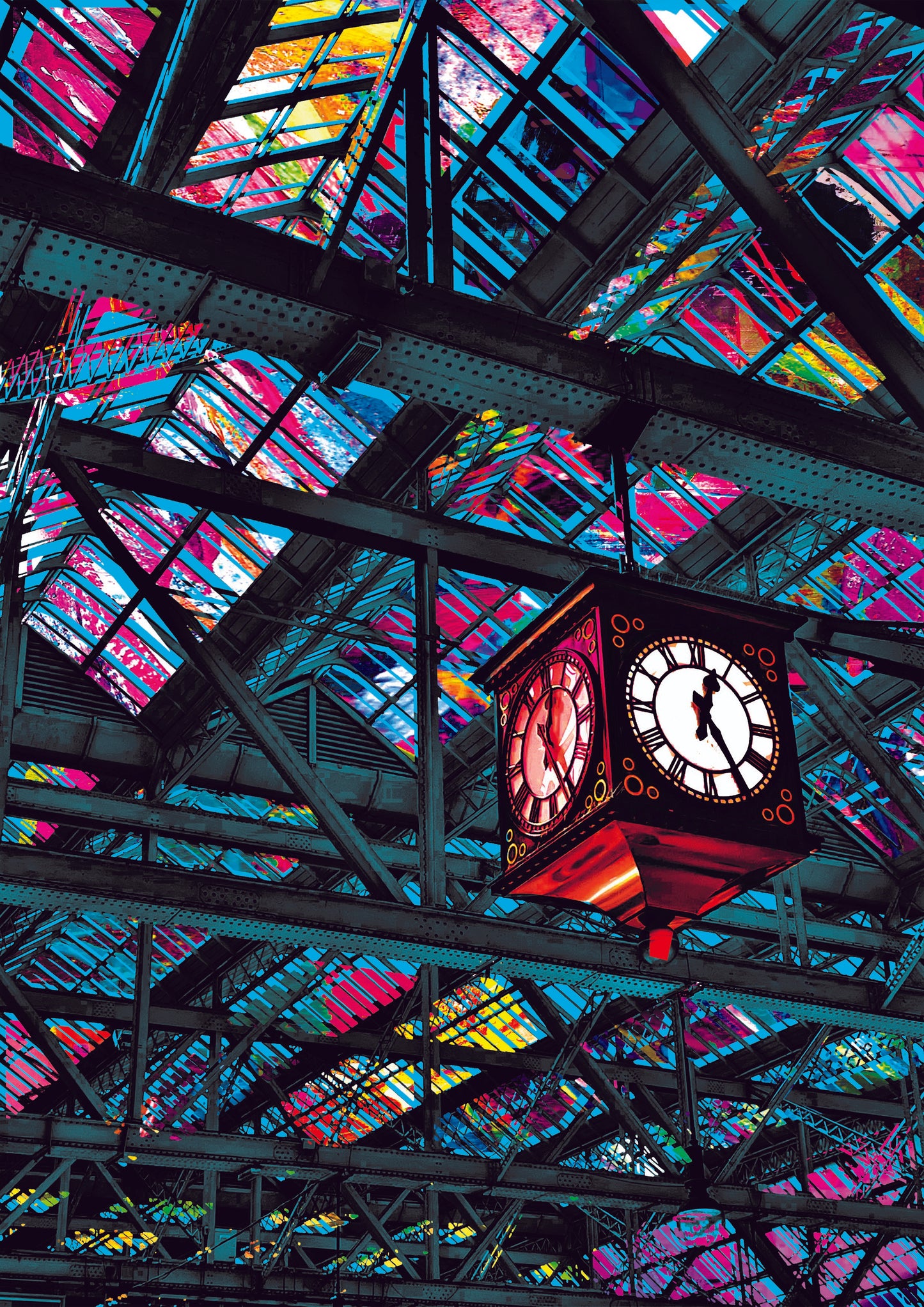 Central Station Clock Print