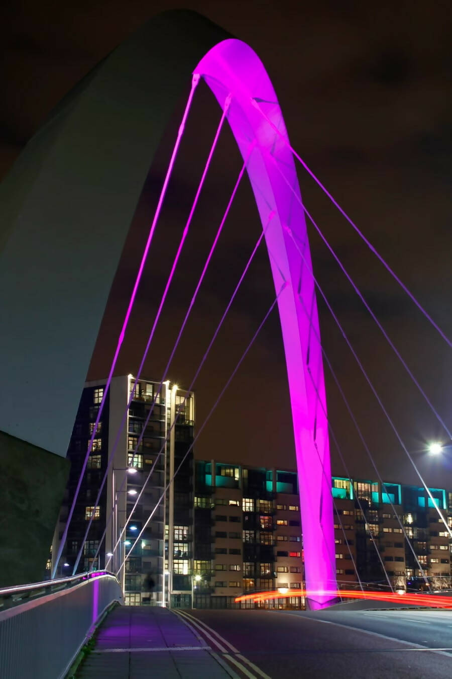 Squinty Bridge, Glasgow Signed Mounted Print