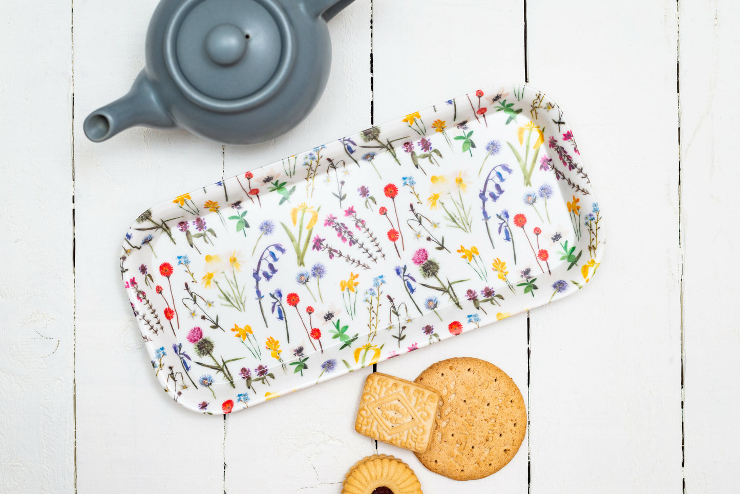 Wildflowers Watercolour Snack Tray