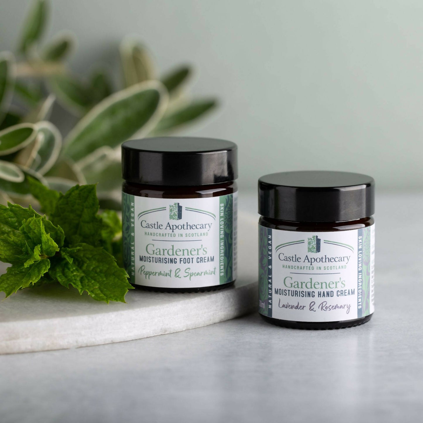 Gardener's Hand Cream and Foot Cream Gift Set with Scottish & British Botanicals - 30mls