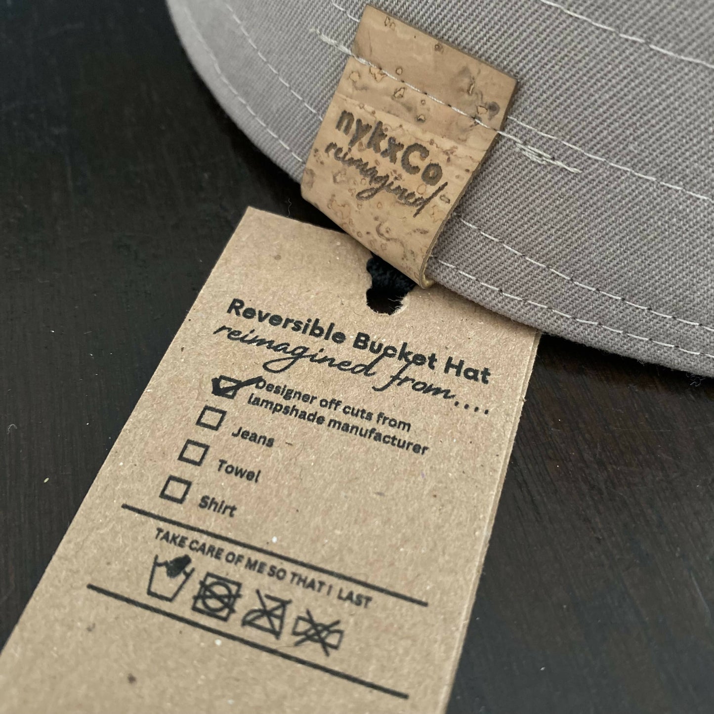 Reversible Bucket Hat - Brown / Beige