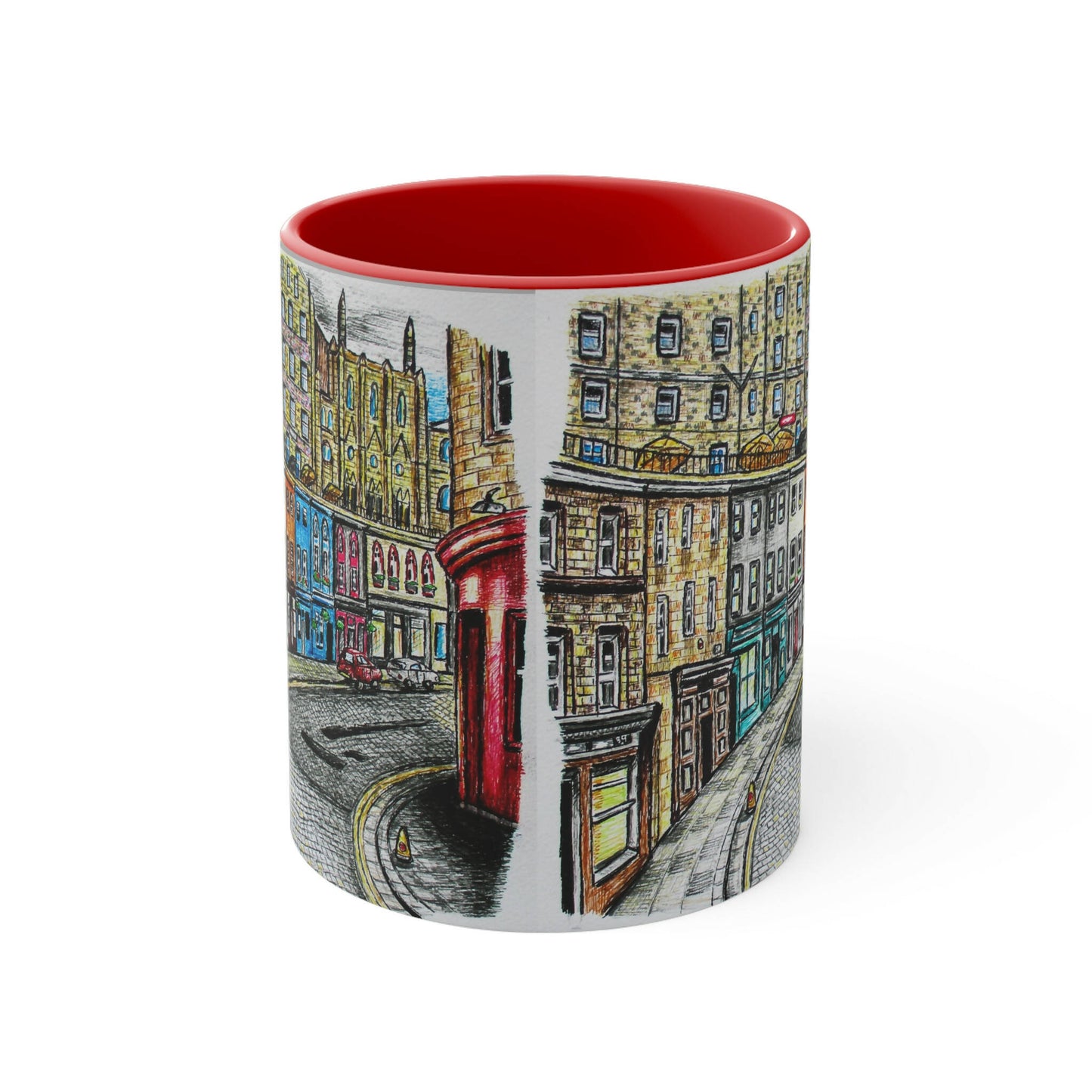 Ceramic 11oZ Edinburgh Mug- Victoria Street Art Design