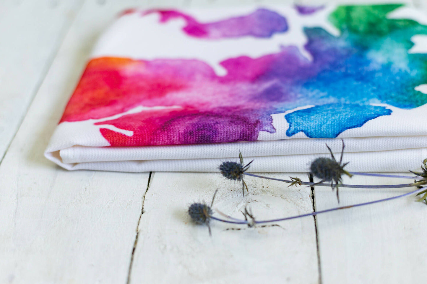 Skye Watercolour Map Tea Towel