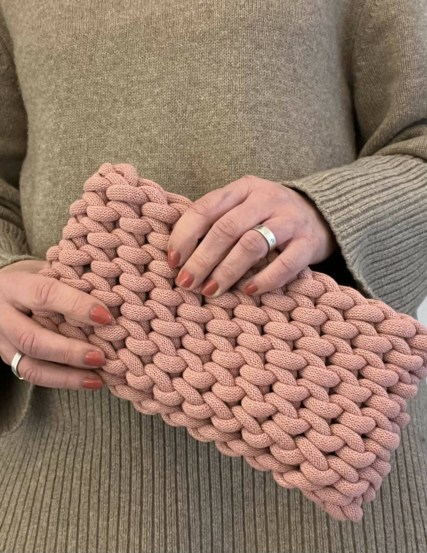 Blush Pink Clutch Bag