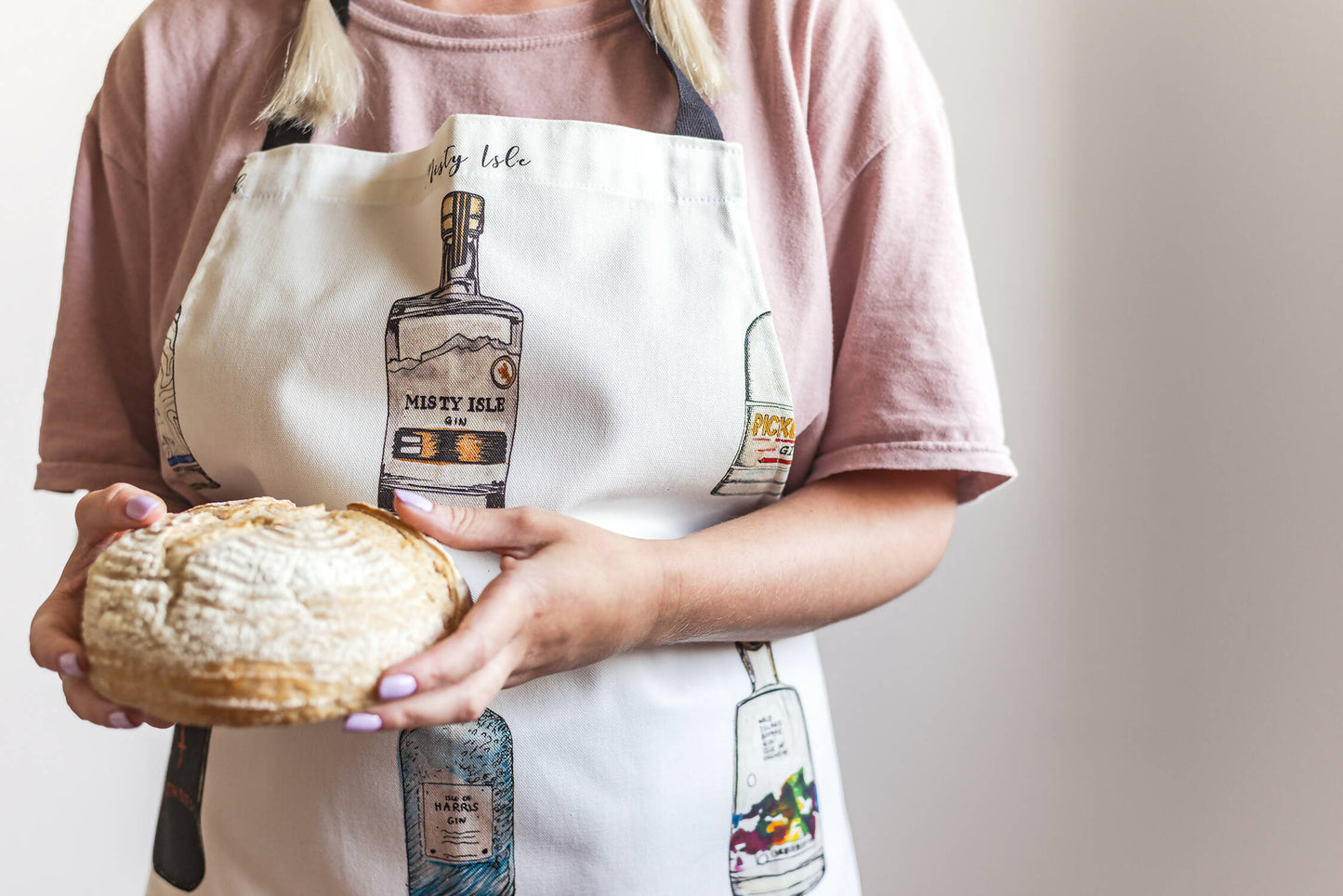 Scottish Gin Watercolour Cotton Apron