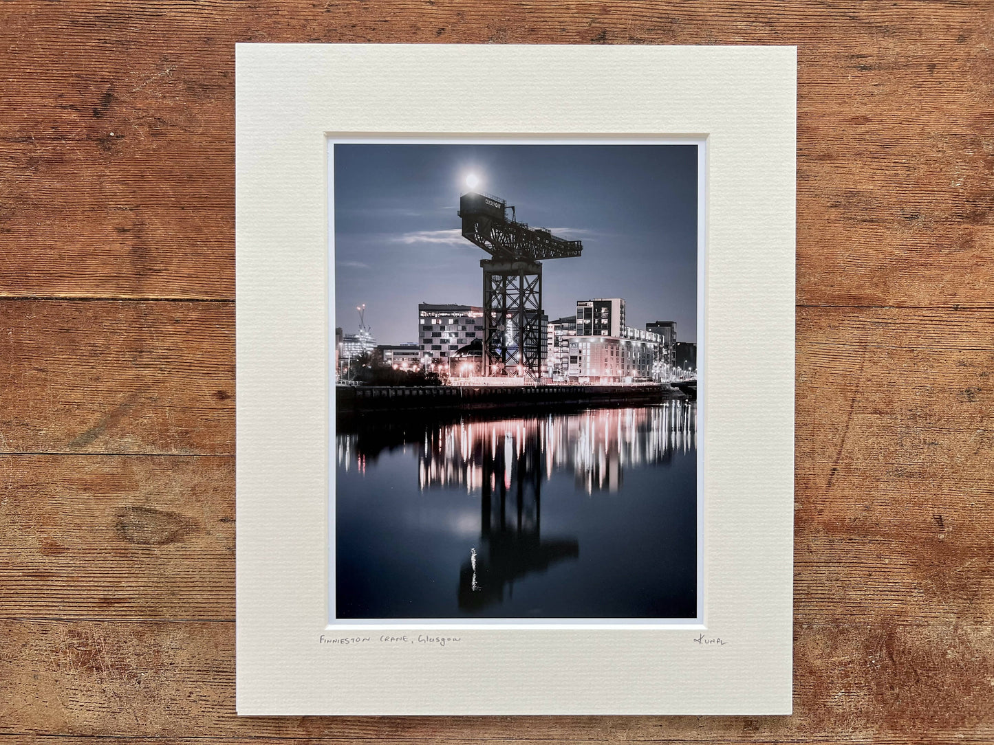 Full moon over Finnieston crane, Glasgow