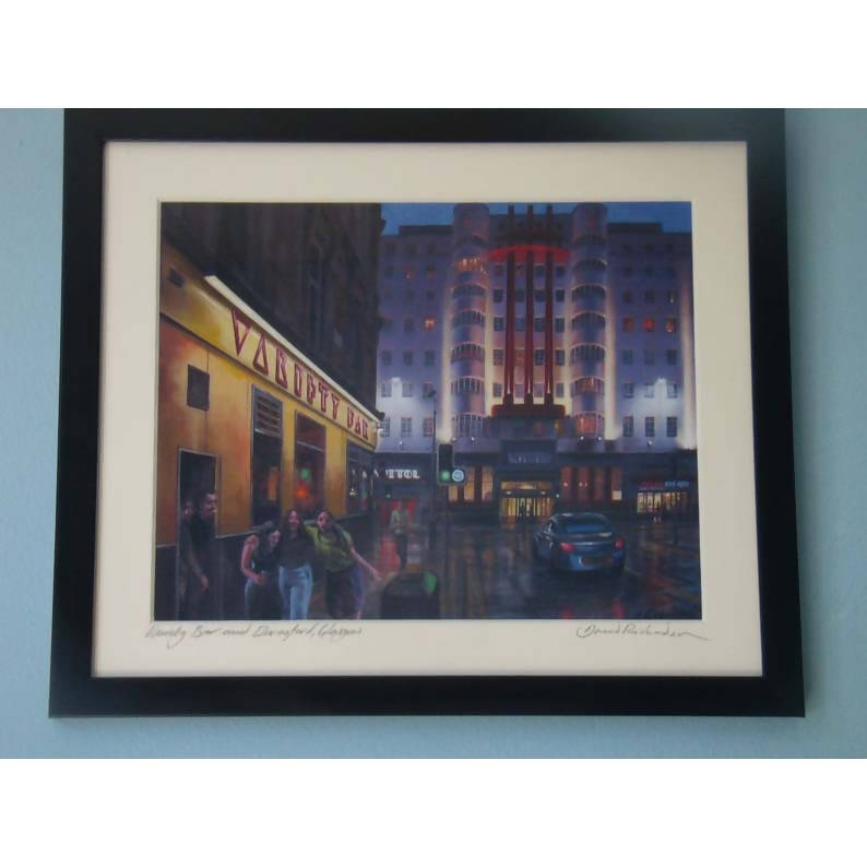 Variety Bar and Beresford, Glasgow. Art Print.