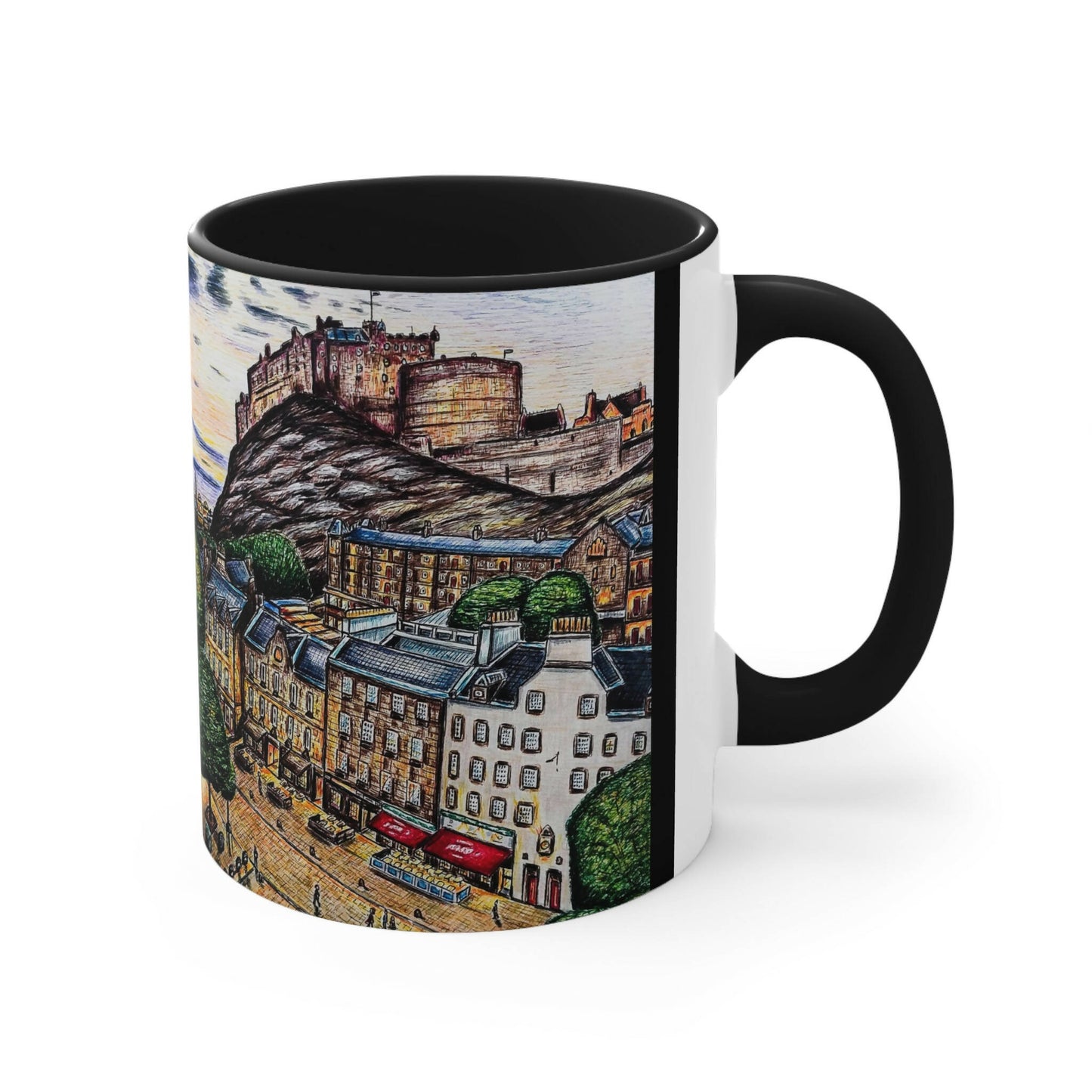 Ceramic 11oZ Edinburgh Mug- Grass-market design