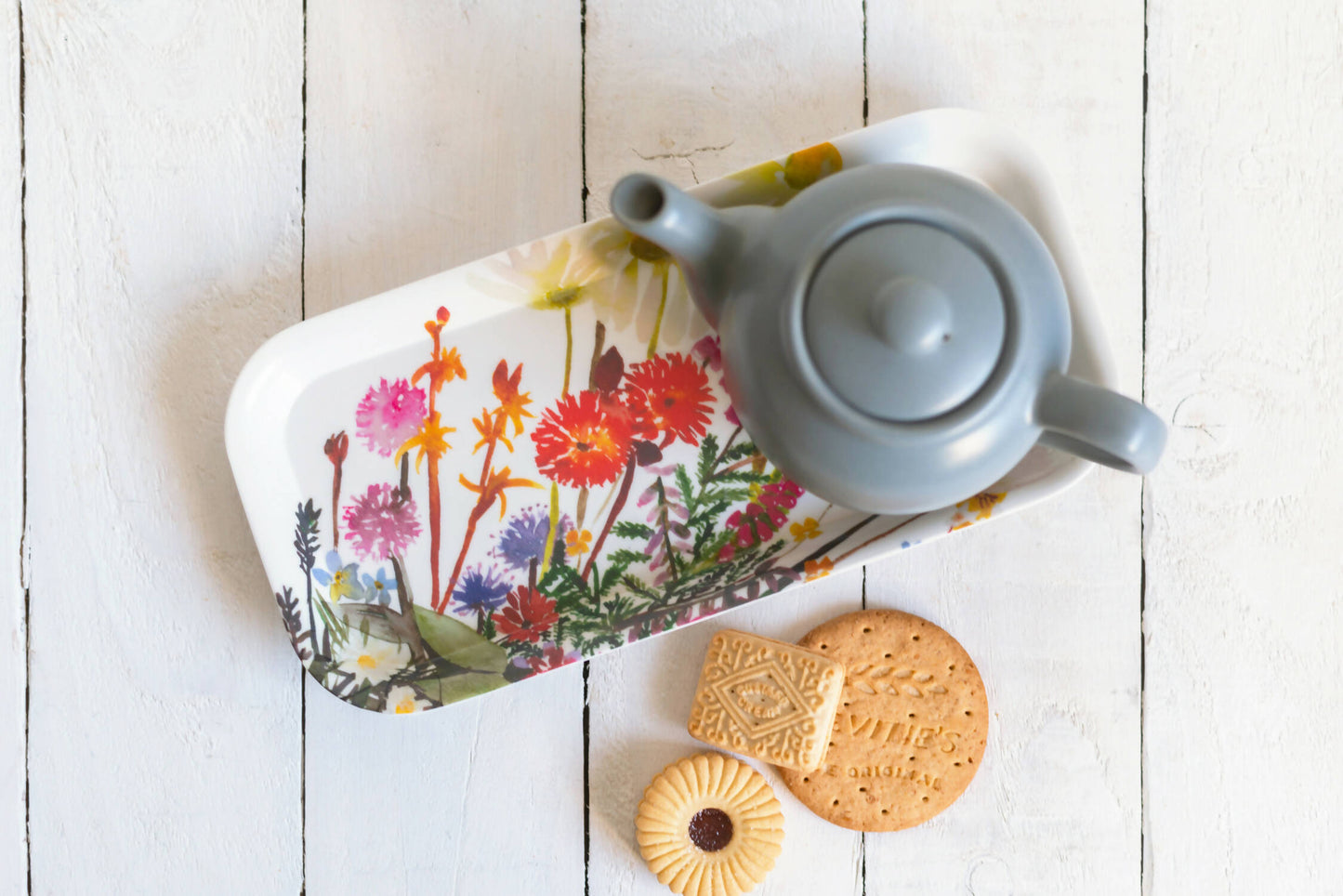 Wildflowers Bouquet Watercolour Snack Tray
