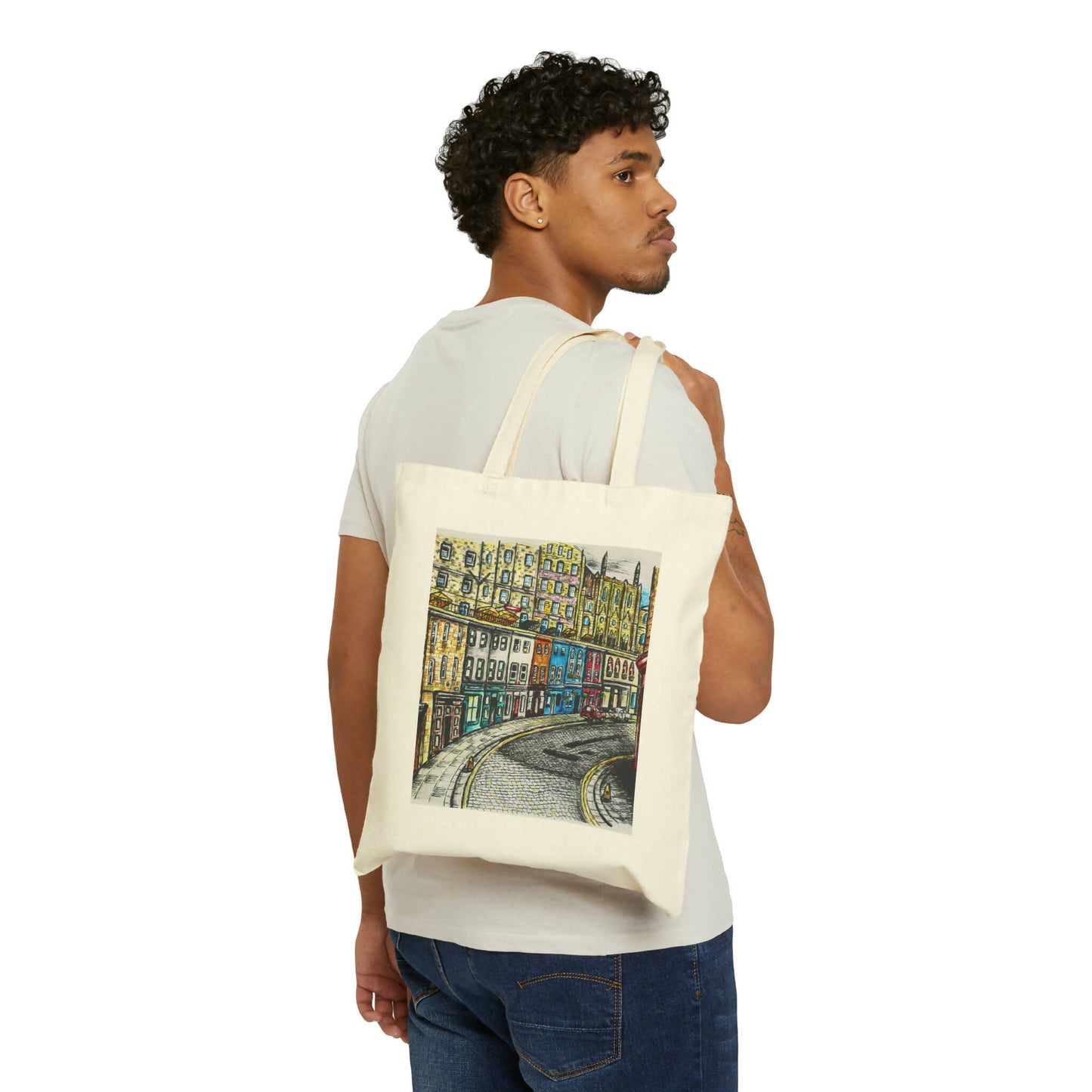 Edinburgh cotton Tote bag- Victoria Street