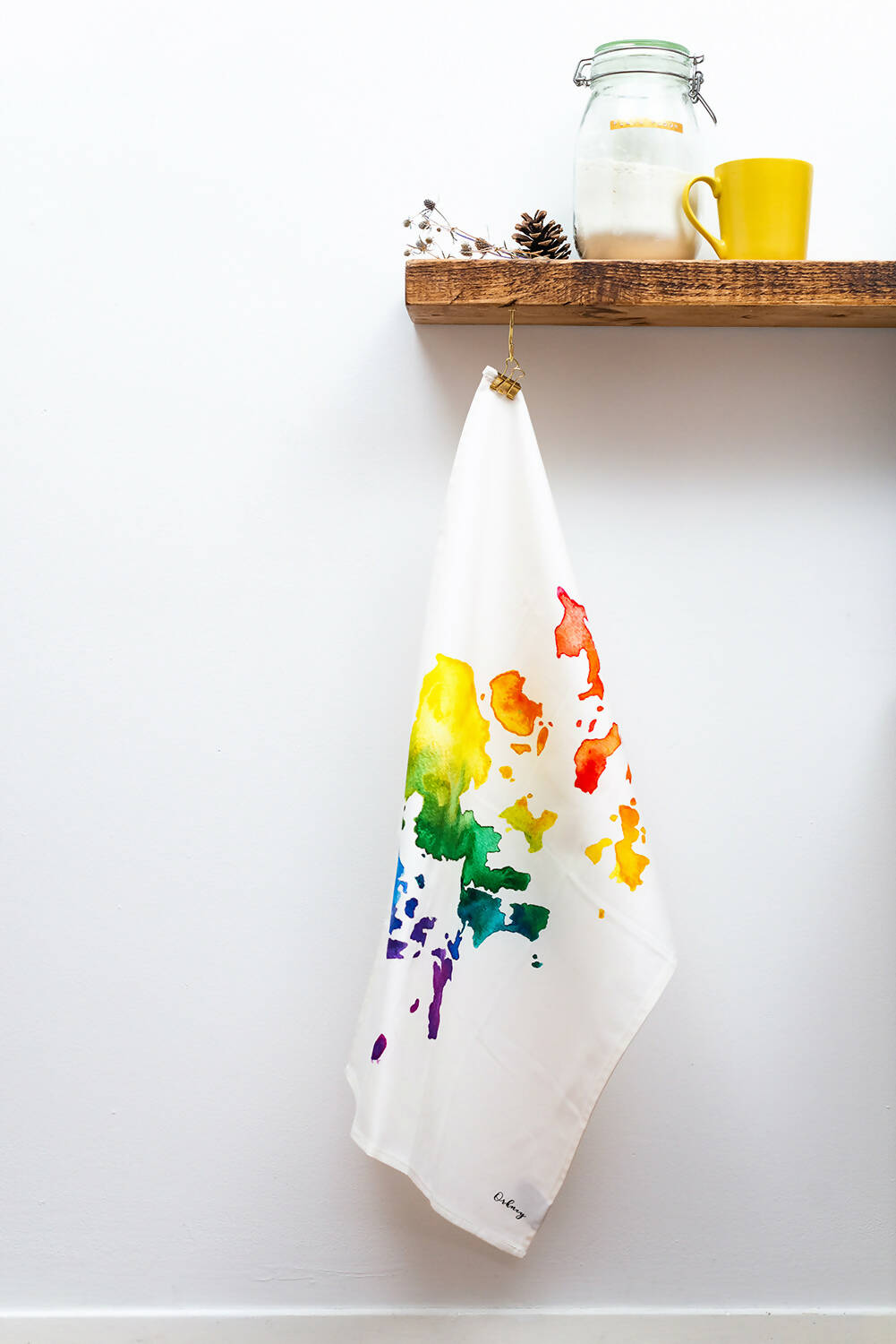 Orkney Map Watercolour Tea Towel