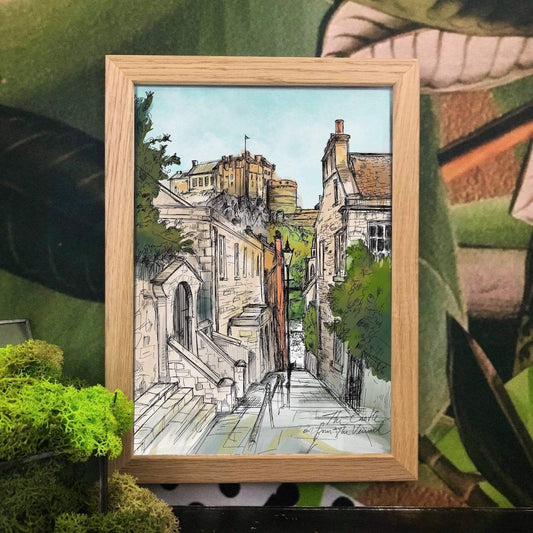 The Castle Viewed From The Vennel Art Print