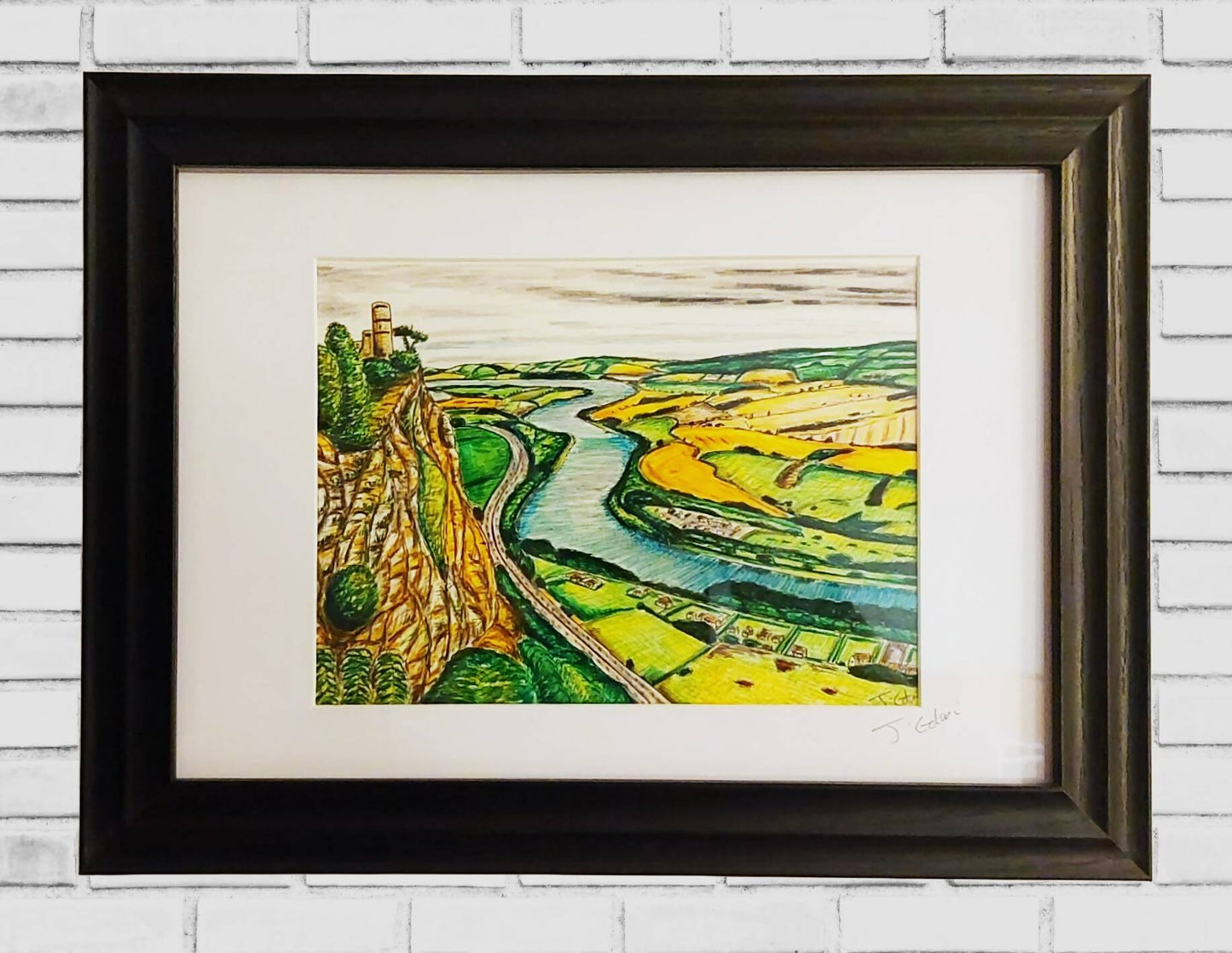 Kinnoull Hill, Perth Scotland framed/ unframed art print