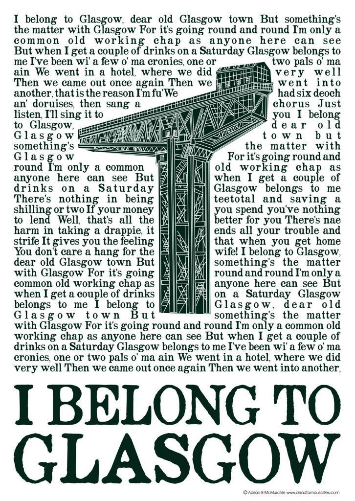 I Belong To Glasgow Tea Towel