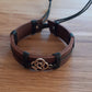 Leather Charm Bracelet Celtic Knot