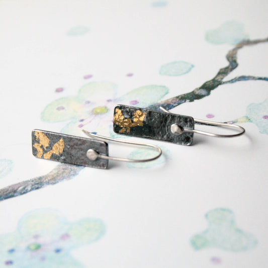 Long keum boo earrings